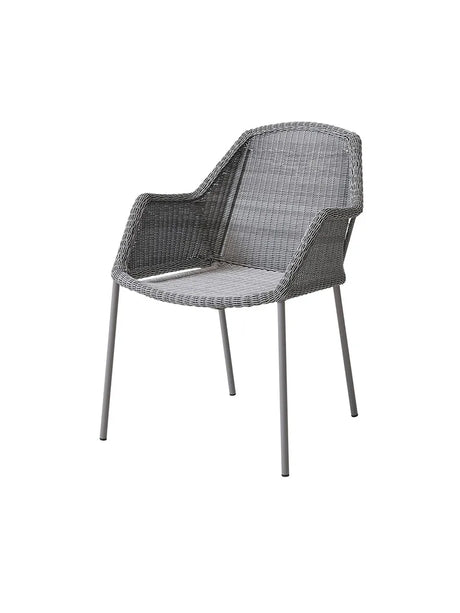Breeze Trädgårdsstol med armstöd, stapelbar från Cane-line - Black - Jacobsen Plus