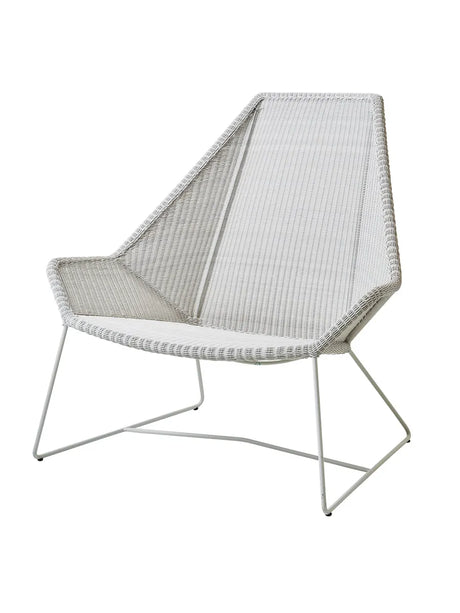 Breeze Highback Stol från Cane-line - White grey / Ingen dyna - Jacobsen Plus