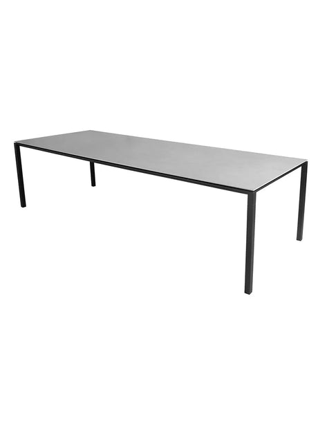 Pure Bord, 280x100 cm från Cane-line - Lava grey / Concrete grey - Jacobsen Plus