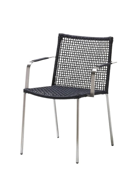 Straw Stol med armstöd, rep från Cane-line - Jacobsen Plus