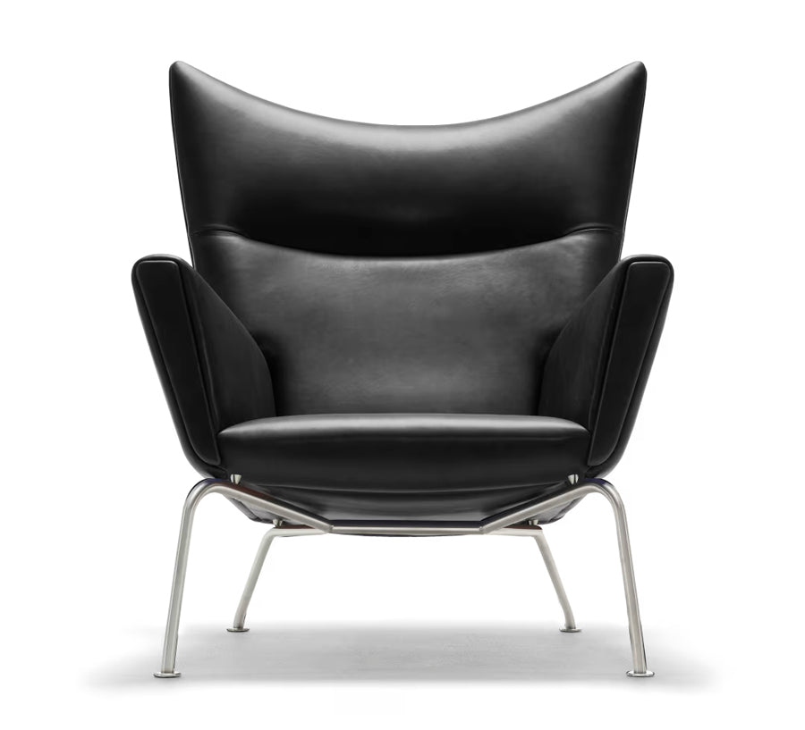 CH445 Wing Chair av Hans J. Wegner - Läder: Thor 301 - Jacobsen Plus