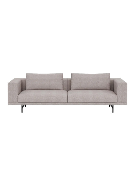Vipp - Loft 3-sitssoffa - Bark - Svart pulverlakeret stel - Jacobsen Plus