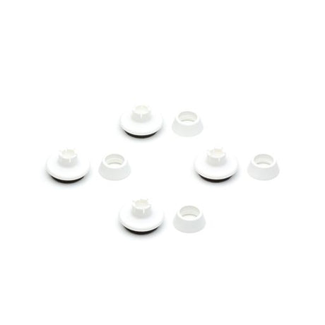 Bendup till Eames stolar, 4 st. - Til DSW-DAW, vit plast - Jacobsen Plus