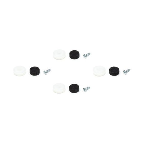 Bendup till Eames stolar, 4 st. - Til DSW-DAW, vit plast - Jacobsen Plus