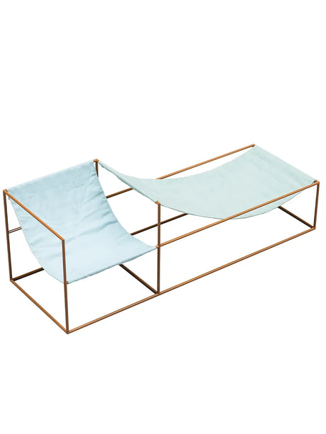 Duo Seat, blå/grön från Valerie Objects - Jacobsen Plus