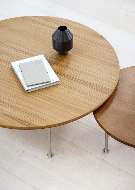 Wegner Ox Table från Fredericia Furniture - Ø80 cm / Ek - oliebehandlet / H: 35 cm - Jacobsen Plus