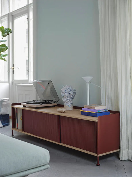 Enfold Sideboard, 186 x 45 cm från Muuto - Black - Jacobsen Plus