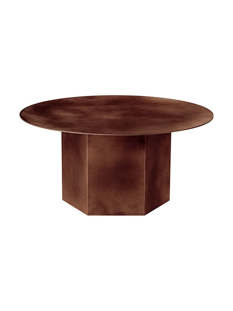 Epic soffbord Ø80 cm, Steel från GUBI - Earthy Red Steel - Jacobsen Plus