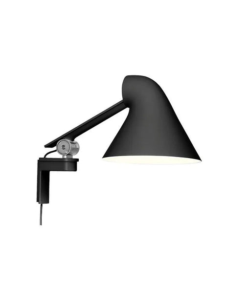 NJP vägglampa från Louis Poulsen - Svart / Kort arm - Jacobsen Plus