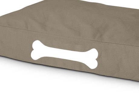 Doggielounge S Canvas Recycled – Hundbädd från Fatboy - Taupe Grey - Jacobsen Plus