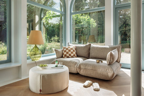 Pfffh Boucle Recycled - Sittpuff från Fatboy - Leaf Green - Jacobsen Plus