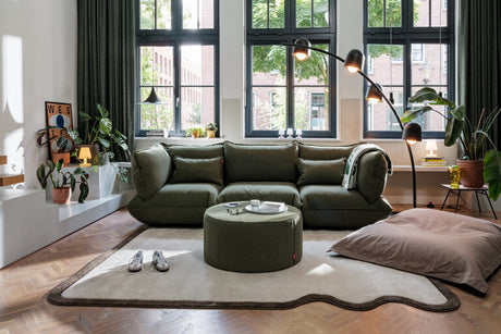 Pfffh Boucle Recycled - Sittpuff från Fatboy - Leaf Green - Jacobsen Plus