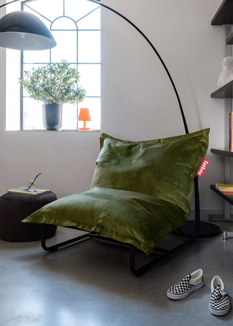 Original Slim Velvet Sittsäck från Fatboy - Recycled petrol - Jacobsen Plus