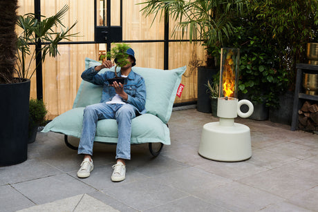 Fatboy Rock 'n Roll + Original Outdoor Sittsäck - Stripe Cacao - Jacobsen Plus