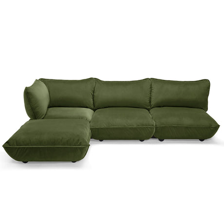 Sumo Sofa Hörn från Fatboy - Velvet Recycled Deep Green - Jacobsen Plus