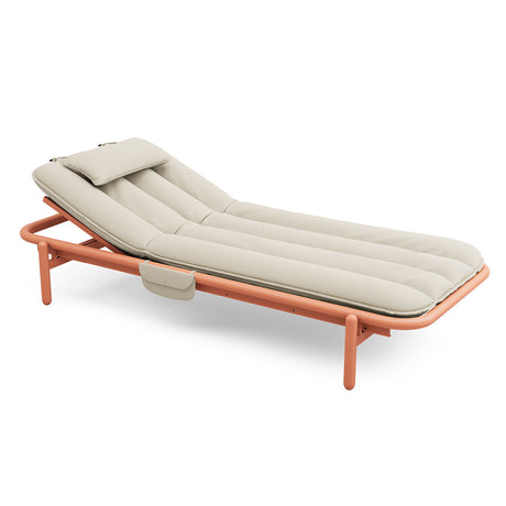 Sunbun Daybed från Fatboy - Terracotta / Stripe Orange Creme - Jacobsen Plus