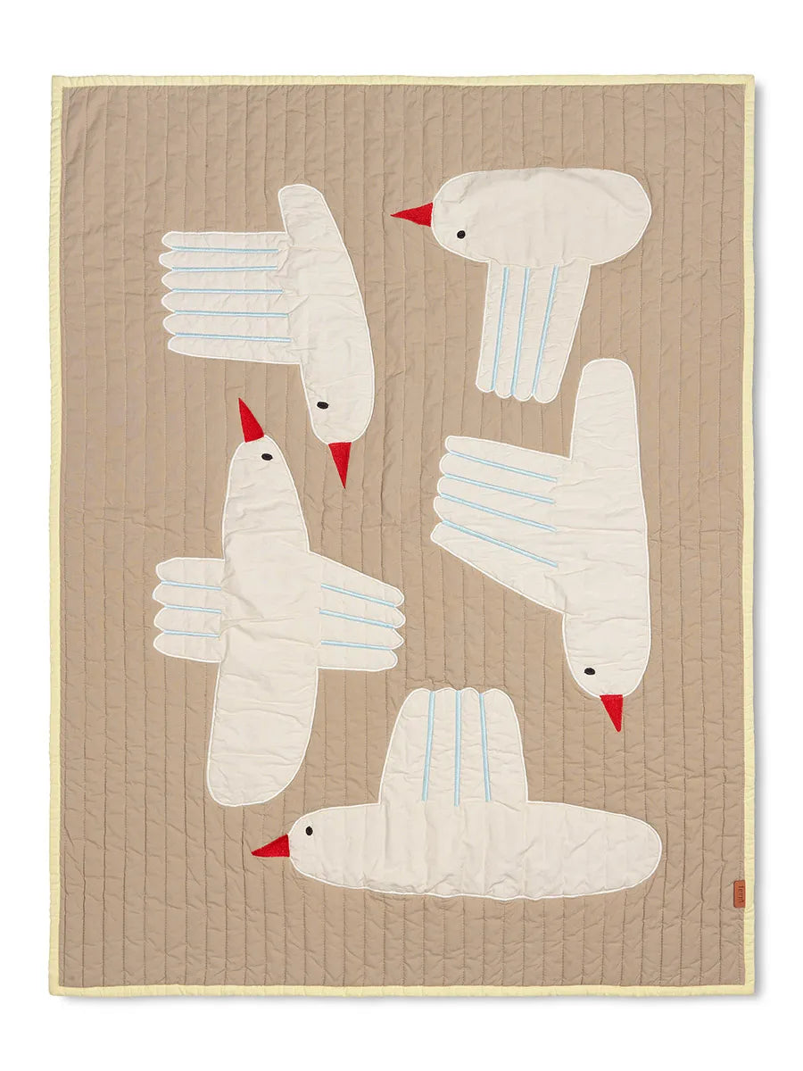 Bird Quiltad filt från Ferm Living - 1 - Jacobsen Plus