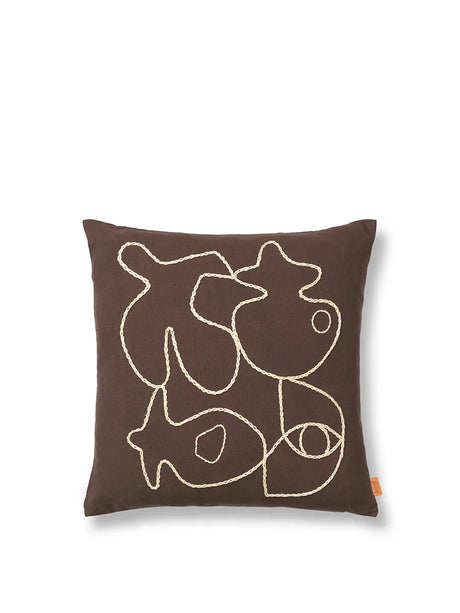 Figure Cushion, coffee/sand från Ferm Living - Jacobsen Plus