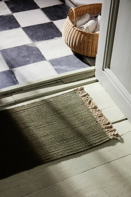 Block Matta från Ferm Living - Black-Natural - Jacobsen Plus