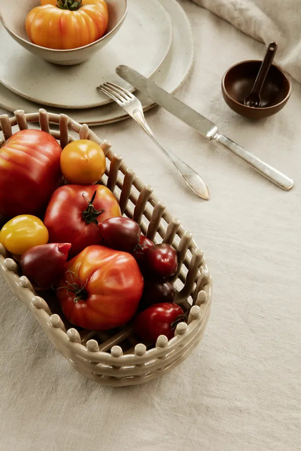 Ceramic Basket, oval från Ferm Living - 1 - Jacobsen Plus