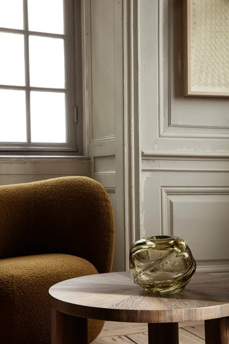 Water Swirl vase, Round från Ferm Living - Moss green - Jacobsen Plus