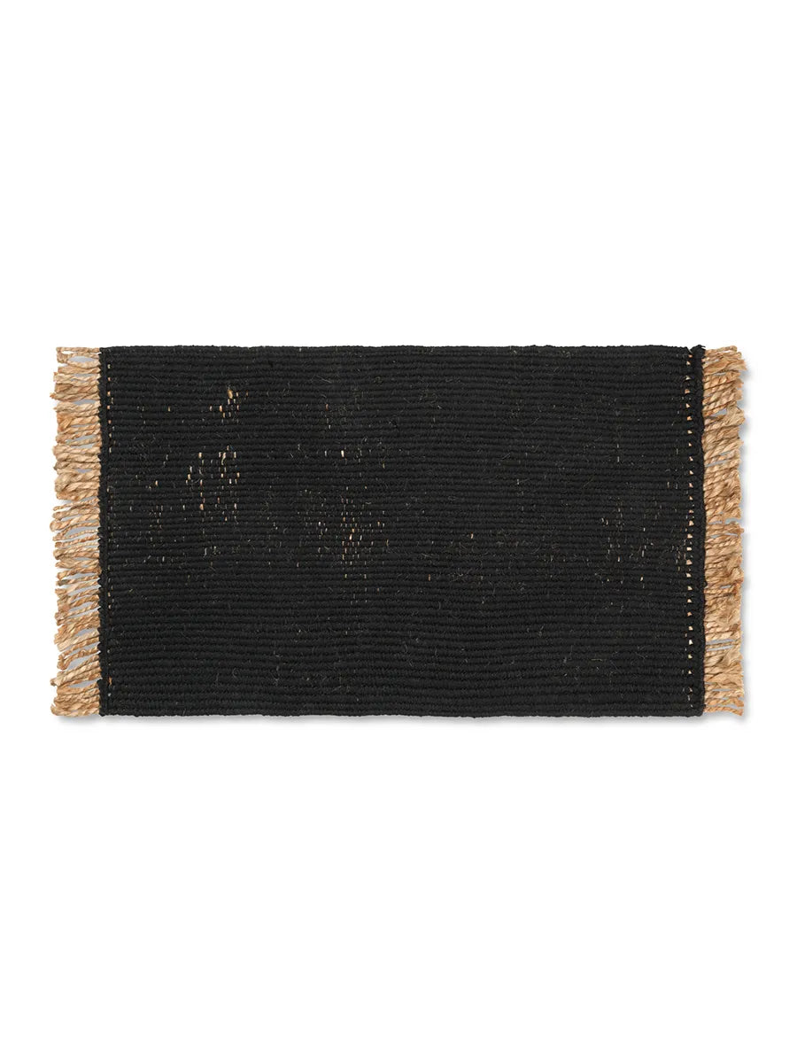 Block Matta från Ferm Living - Black-Natural - Jacobsen Plus