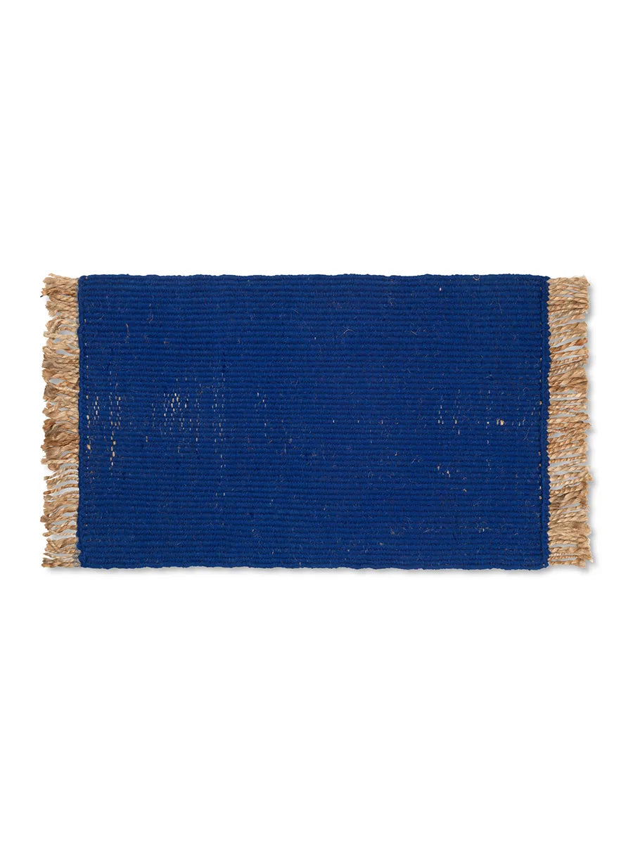 Block Matta från Ferm Living - Bright Blue-Natural - Jacobsen Plus