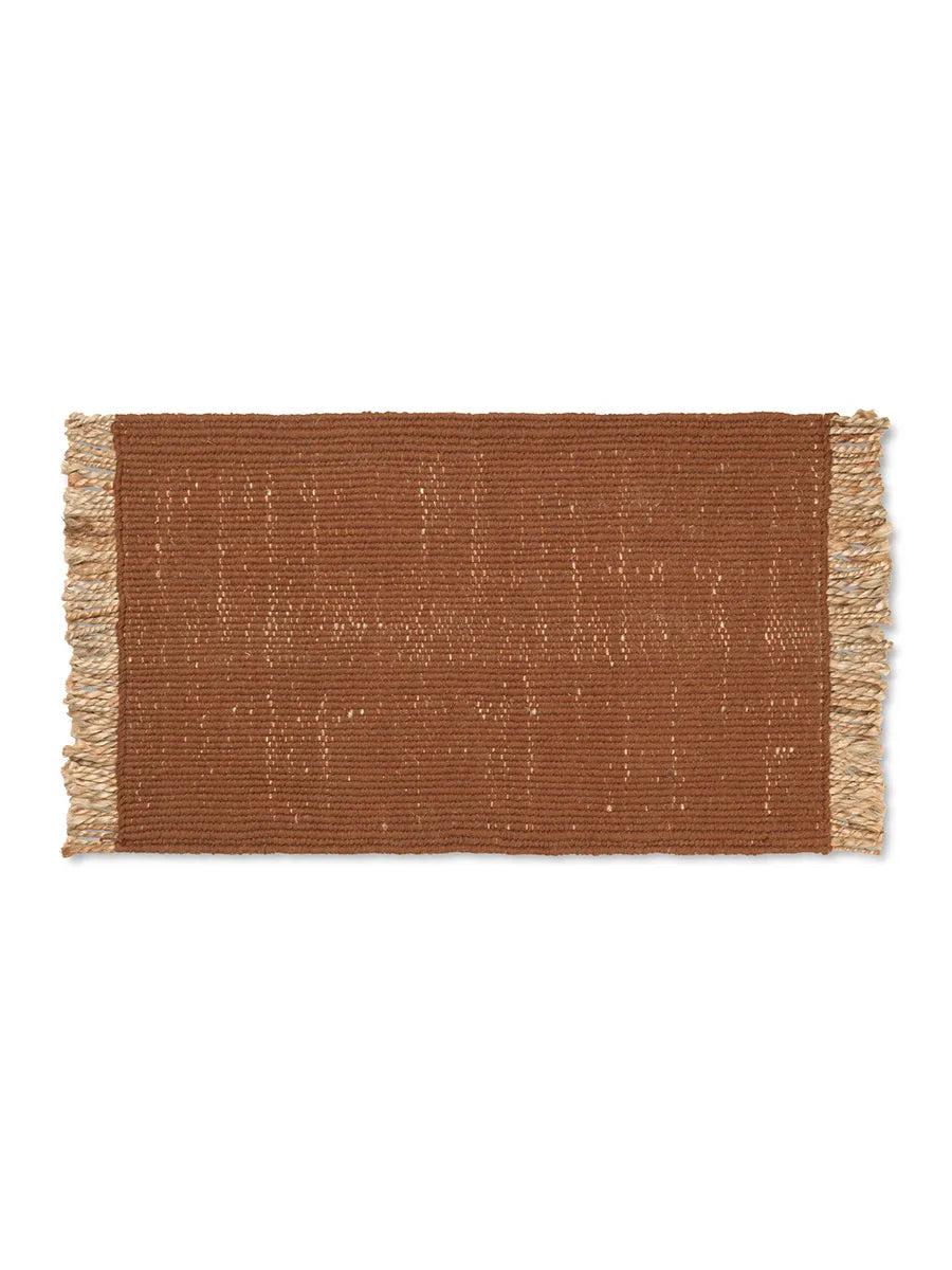 Block Matta från Ferm Living - Dark Brick-Natural - Jacobsen Plus