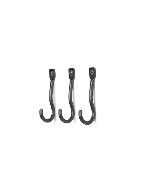 Curvature Hook, 3 st från Ferm Living - Brass - Jacobsen Plus