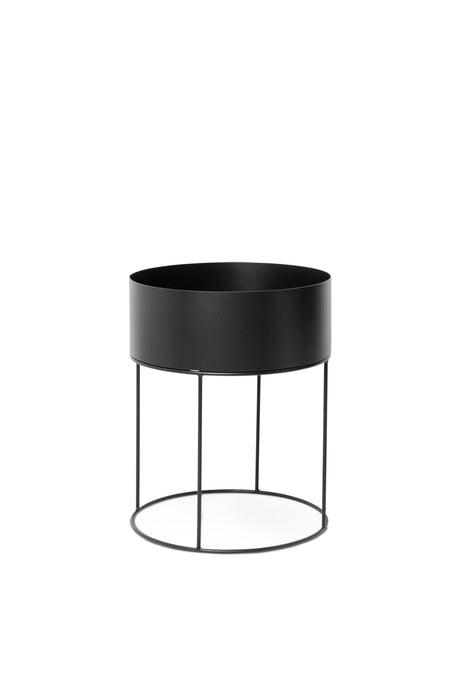 Plant Box Round från Ferm Living - Black - Jacobsen Plus