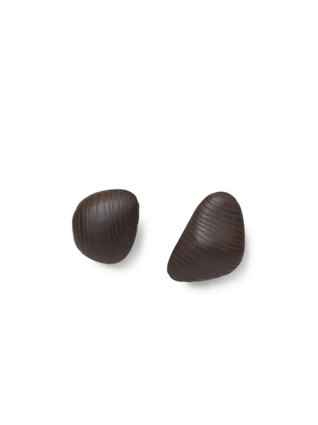 Cairn Hooks, set med 2 st. från Ferm Living - Dark brown - Jacobsen Plus