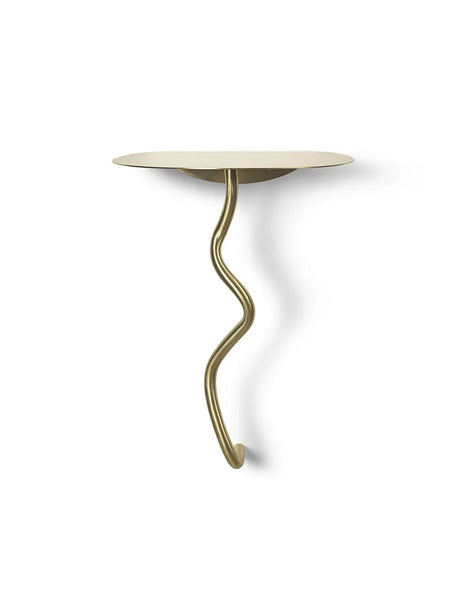 Curvature Väggbord från Ferm Living - Brass - Jacobsen Plus