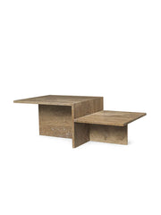 Distinct soffbord, mörkbrun Travertin från Ferm Living