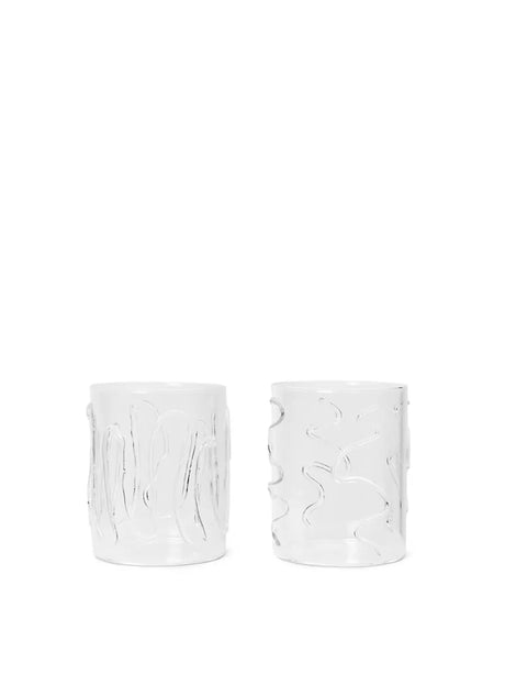 Doodle Glas Tall, set om 2 st. från Ferm Living - Jacobsen Plus