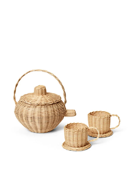 Rattan-te-set från Ferm Living - Jacobsen Plus