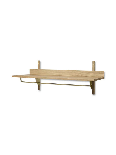 Sector Rack Shelf, ek från Ferm Living - Ek m-messing - Jacobsen Plus