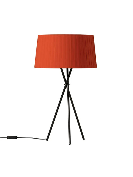 Tripode Bordslampa, röd amber från Santa and Cole - M3 - Jacobsen Plus