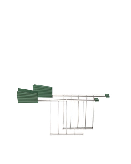 Plissé 2 tänger brödrostställ från Alessi - Vit - Jacobsen Plus