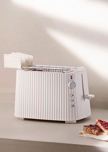 Plissé 2 tänger brödrostställ från Alessi - Vit - Jacobsen Plus