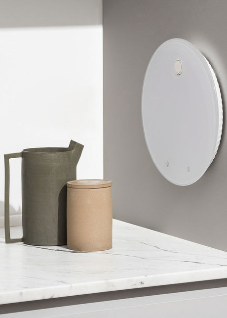 Plissé digital köksvåg från Alessi - Vit - Jacobsen Plus