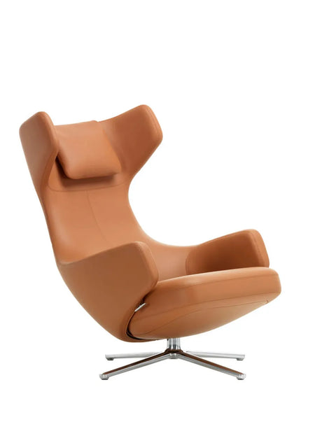 Grand Repos Fåtölj inkl. Fotpall, cognac (Premiumläder) från Vitra - 4 - Jacobsen Plus
