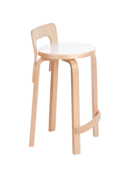 Hög barnstol K65 från Artek - Vit laminat - Jacobsen Plus