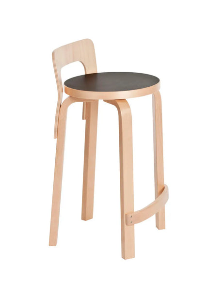 Hög barnstol K65 från Artek - Vit laminat - Jacobsen Plus