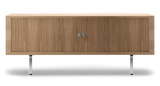 CH825 Credenza Skänk av Hans J. Wegner - Ek / Olie / Rostfri stål - Jacobsen Plus