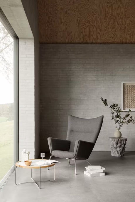 CH417 Brickbord av Hans J. Wegner - Svart-vit laminat / Olie - Jacobsen Plus