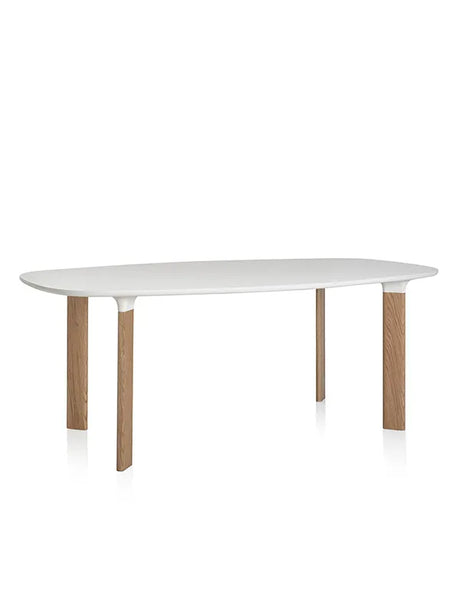 Analog Bord JH63 från Fritz Hansen - Vit laminat / Vit / Ek - Jacobsen Plus