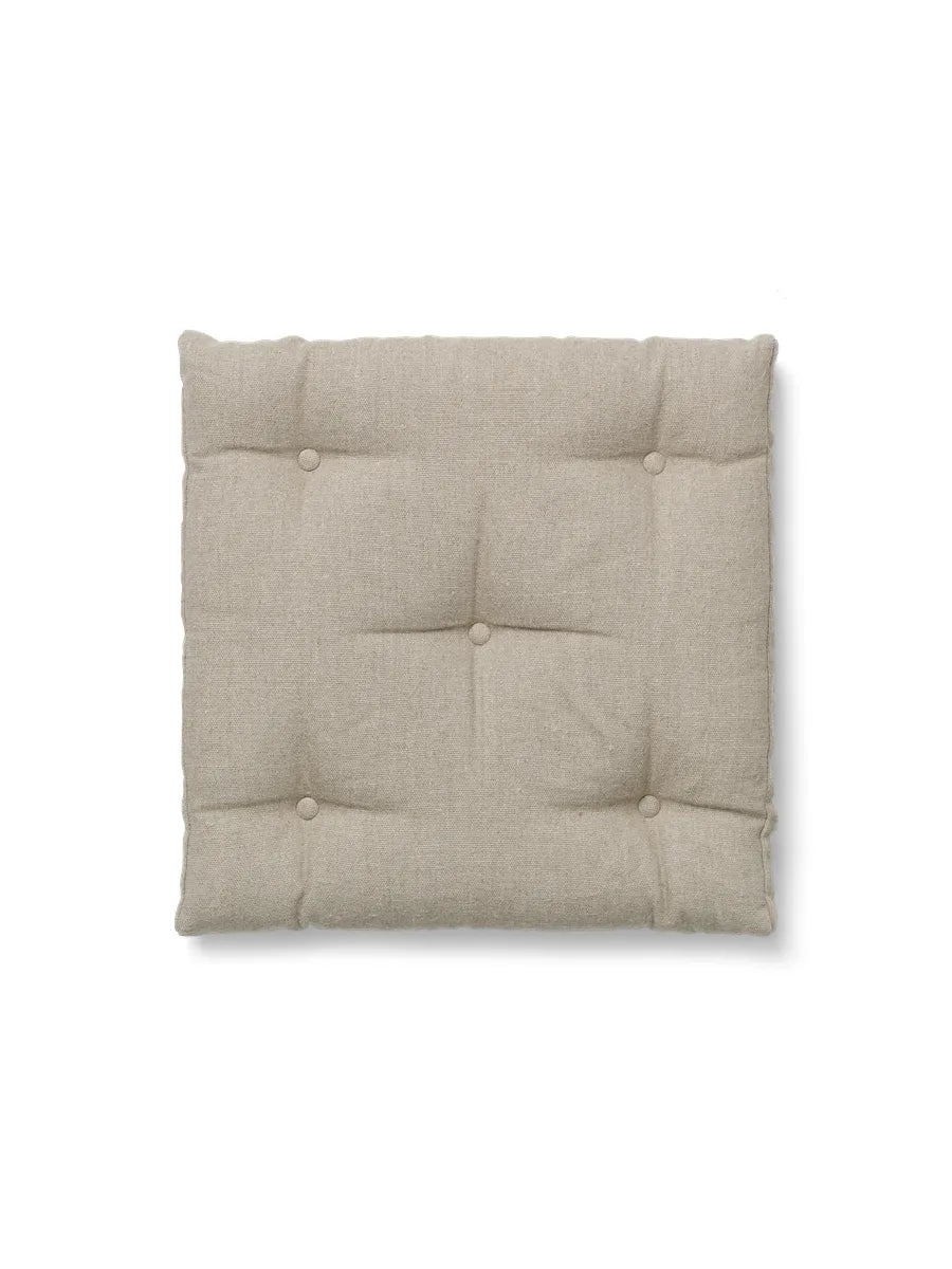 Dyna till Safari-stolen från Carl Hansen & Søn - Naturkanvas / Med knapper - Jacobsen Plus