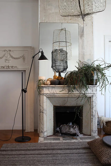 Nr. 215 golvlampa från Lampe Gras - Svart stel / Svart - Jacobsen Plus