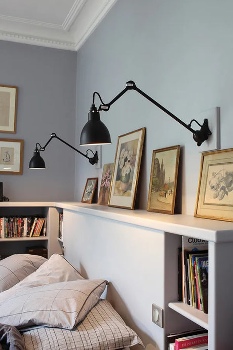 Nr. 222 vägglampa från Lampe Gras - Svart stel / Svart - Jacobsen Plus
