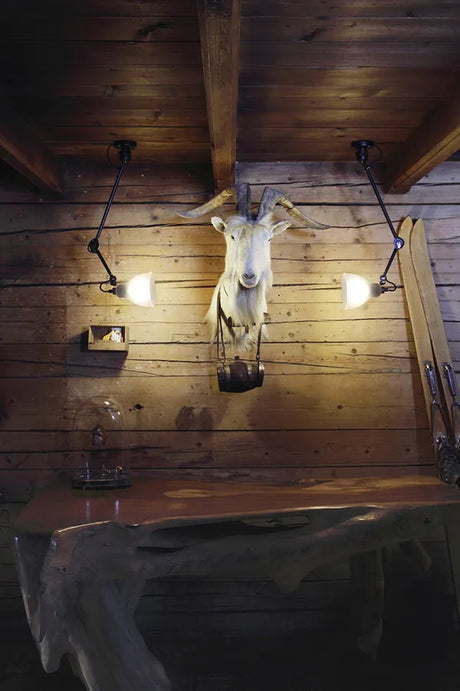 Nr. 304 L40 vägglampa från Lampe Gras - Svart stel / Svart - Jacobsen Plus